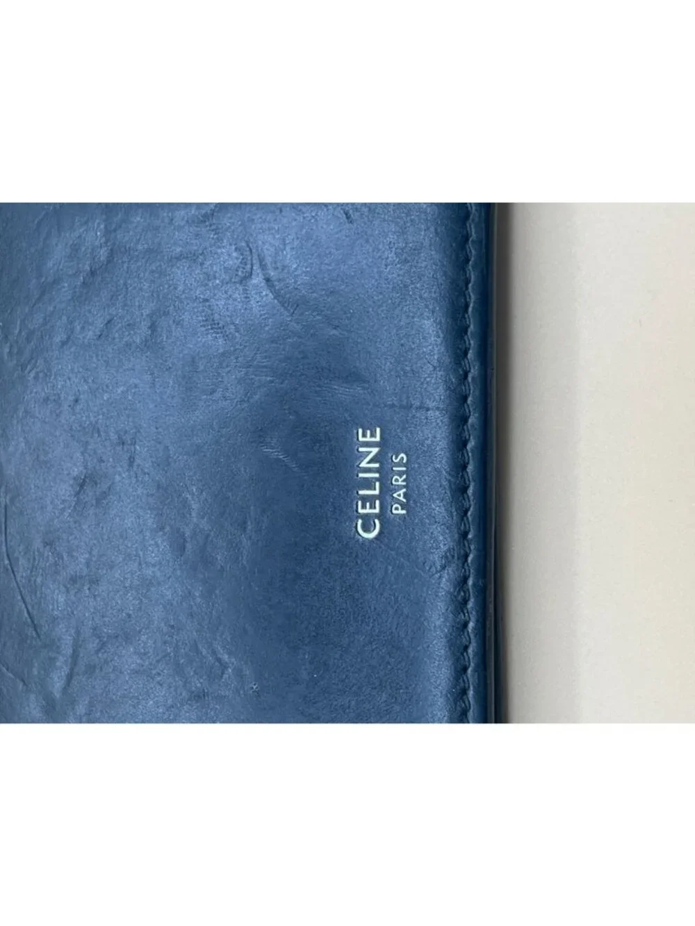 CELINE Bi-Fold Wallet with Chain Black Calfskin Silver 10C693BLX.38SI + Cards